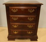 Mahogany Four Drawer Bracket Foot Chest 