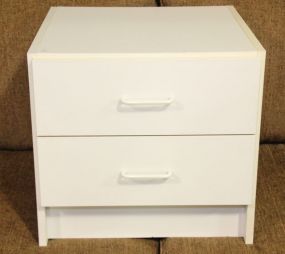 Two Drawer Formica End Table 