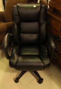 Black Polyester Office Chair 
