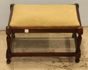 Antique Mahogany Footstool 