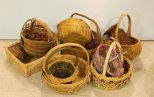 Box Lot of Various Baskets 