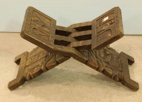 Carved Folding Stool