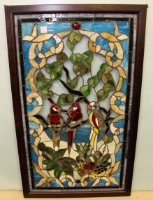 Parrot Stained Glass Window