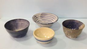 Four Pottery Bowls