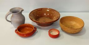 Pottery Bowls & Pitcher