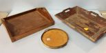 Three Wood Trays 