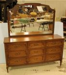 Walnut Nine Drawer Dresser