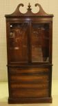 Mahogany Duncan Phyfe Double Door China Cabinet