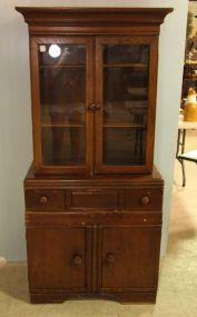 Oak Art Deco China Cabinet 