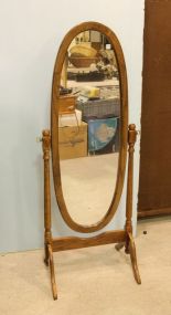 Oak Cheval Mirror 