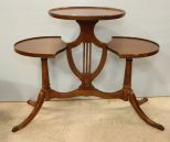 Mahogany Duncan Phyfe Three Tier Table 