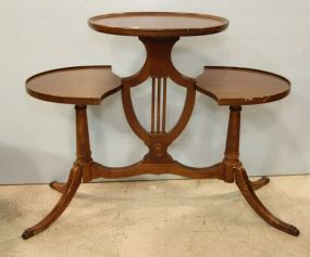 Mahogany Duncan Phyfe Three Tier Table 