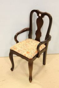 Child's Mahogany Queen Anne Arm Chair