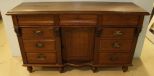 Early Oak Carved Sideboard 