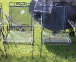 Pair of Wrought Iron Arm Chairs
