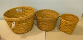 Three Longaberger Baskets