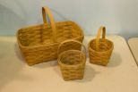 Three Longaberger Baskets