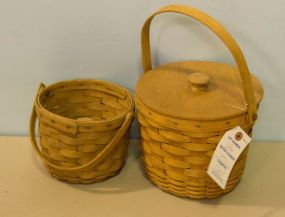 Two Longaberger Baskets with Lids