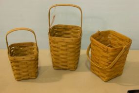 Three Small Longaberger Baskets