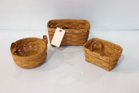 Three Small Longaberger Baskets