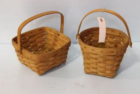Two Small Longaberger Baskets