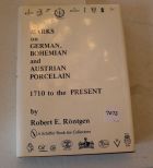 Marks in German, Bohemian and Austrian Porcelain