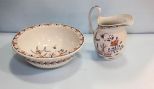 Van Hoorne Wedgwood Bowl & Pitcher