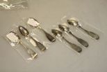 Six J & R Bell Coin Silver Spoons 