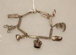 Sterling Silver Charm Bracelet 