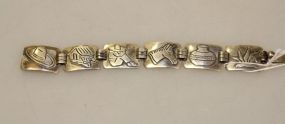 Heavy Taxco Sterling Bracelet 