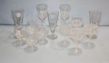 Thirteen Various Glasses