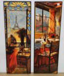 Pair of Modern Art Wall Plaques