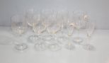 Nine Various Size Glasses
