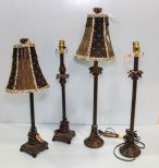 Four Candlestick Lamps 