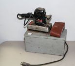 Metal Supply Box & Craftsman Hand Sander