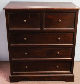 Mahogany Five Drawer Chest