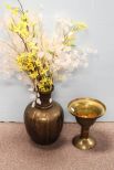 Two Brass Vases