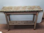 Distressed Wood Table 