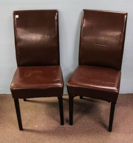 Pair of Tall Back Chairs 