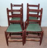 Four Ladder Back Chairs 