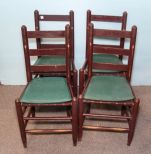 Four Ladder Back Chairs
