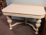 White Distressed Painted Table 