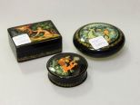 Three Made in USSR Lacquered Boxes