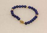 14K Gold and Lapis Lazuli Bracelet