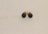 14K Gold and Lapis Lazuli Earrings 