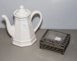 White Teapot & Jewelry Box