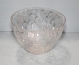 Large Decorative Glass Bowl