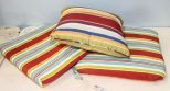 Three Striped Fabric Cushions