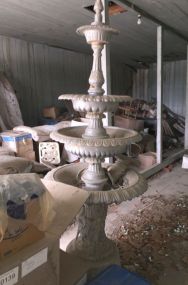 Painted Silver Fountain
