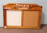 Wood Message Board